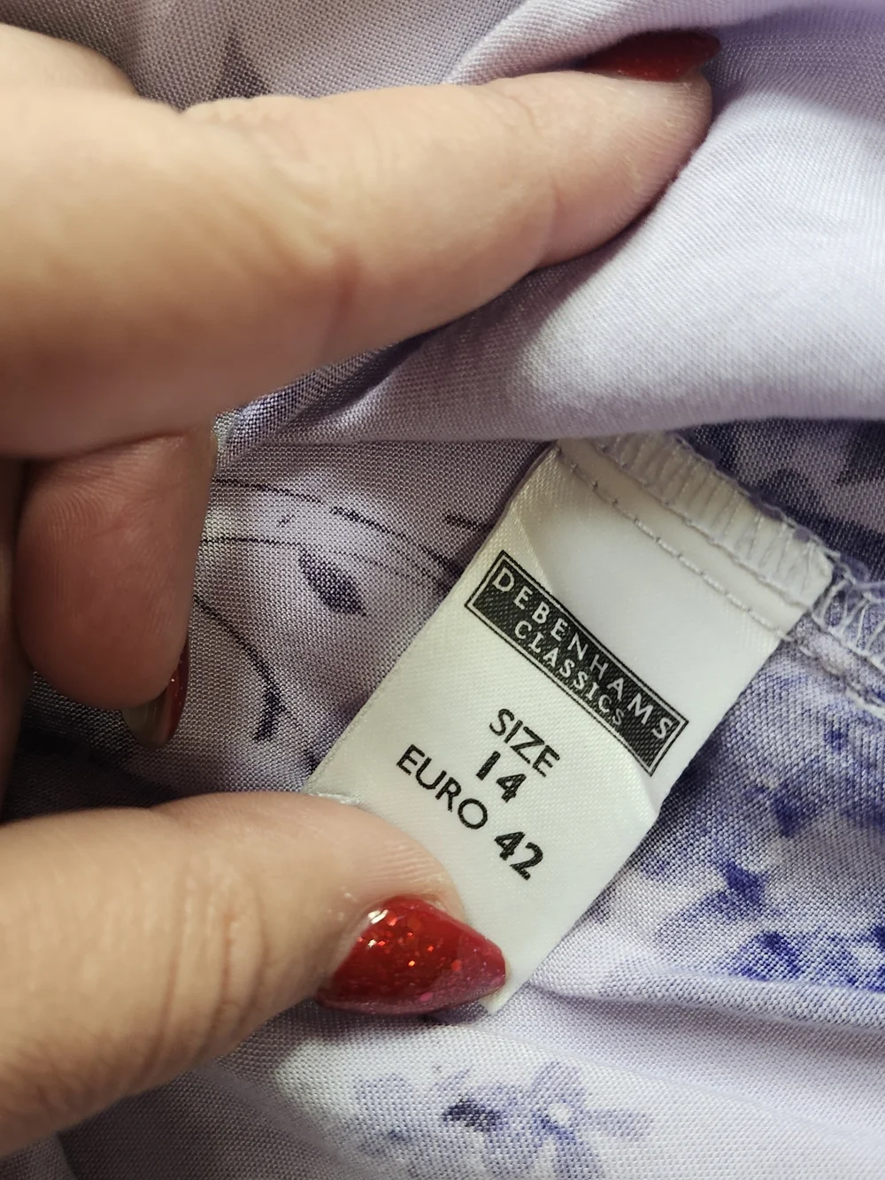 Debenhams lightweight lavender